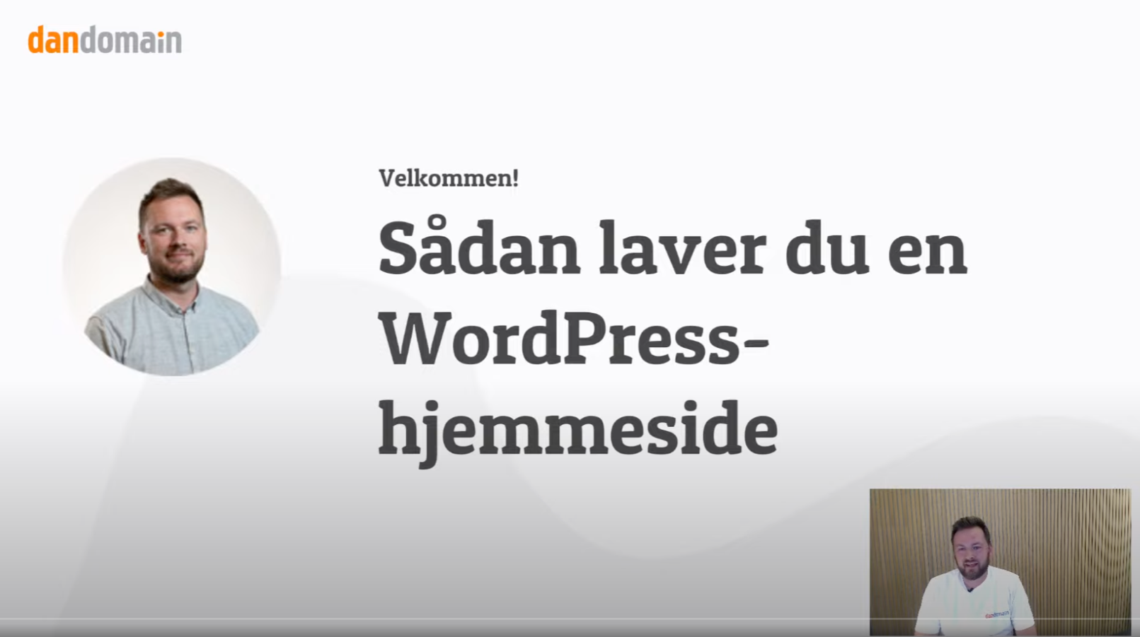 WordPress Webinar - skærmbillede