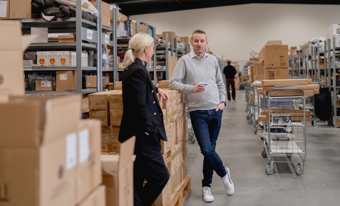 Pernille fra Dandomain og Martin fra Hjem.dk